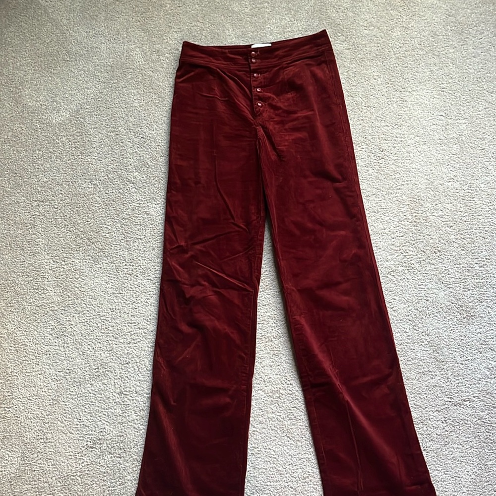 Sezane Etienne Tomette Terracotta Corduroy Pants